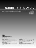 Yamaha CDC-755 - Owners Manual
